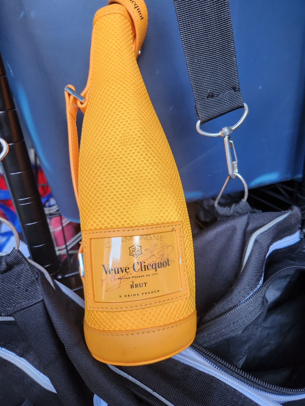 Veuve Clicquot Yellow Champagne Bottle Sling Bag